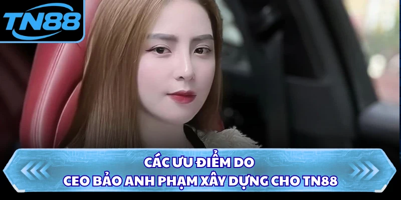 Các ưu điểm do CEO Bảo Anh Phạm xây dựng cho TN88